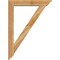 Ekena Millwork Traditional Traditional Rough Sawn Bracket w/ Offset Brace, Western Red Cedar, 6"W x 32"D x 44"H BKT0604X32X44TRA01RWR - alternate 4
